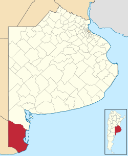 location o Patagones Partido in Buenos Aires Province