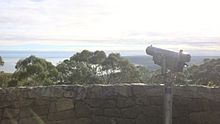 View from the summit lookout of Arthurs Seat, Victoria, Australia. 2014.