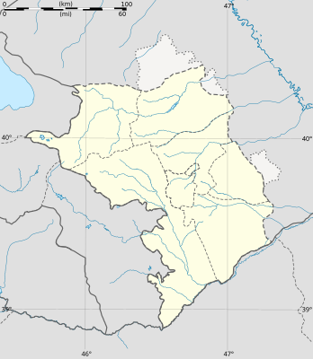 Mapa de localización del Alto Karabaj