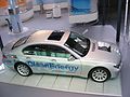 BMW Hydrogen 7 CleanEnergy car seen from above (Deutsches Museum Verkehrszentrum)