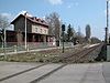 Der Bahnhof an der Bahnstrecke Gunzenhausen-Pleinfeld, welches ein Teil der Ludwig-Süd-Nord-Bahn war