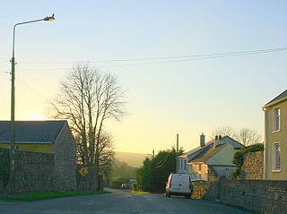 Ballickmoyler Village in Leinster, Ireland