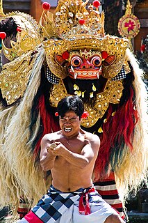 Barong (mythology) lion-like creature and character in the mythology of Java and Bali, Indonesia