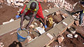 Base of toilet during construction - Base des toilettes pendant la construction (2708009420).jpg