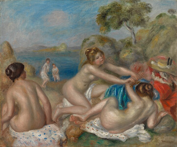 File:Bathers Playing with a Crab, by Pierre-Auguste Renoir, Cleveland Museum of Art, 1939.269.jpg