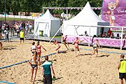 Deutsch: Beachhandball bei den Olympischen Jugendspielen 2018; Tag 3, 9. Oktober 2018; Mädchen, Vorrunde, Gruppe A - Kroatien-Ungarn 0:2 English: Beach handball at the 2018 Summer Youth Olympics at 9 October 2018 – Girls Preliminary Round Group A‎ – Croatia-Hungary 0:2