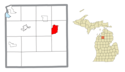 Lokasi berada di Kalkaska County