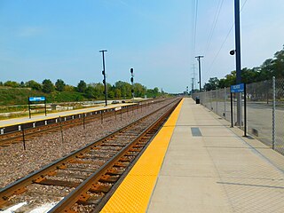 <span class="mw-page-title-main">Bellwood station (Metra)</span> Commuter rail station in Bellwood, Illinois