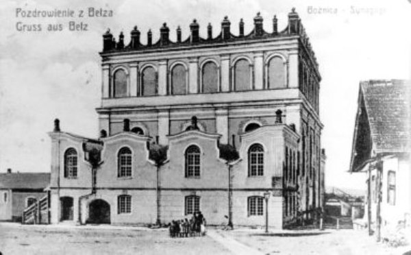 The synagogue in Belz, dedicated in 1843, destroyed by the Nazis in 1939