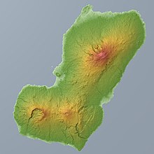 Relief map of Bioko