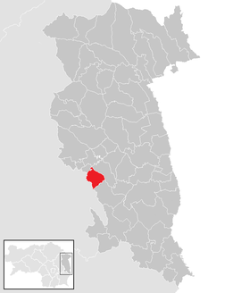 Poloha obce Blaindorf v okrese Hartberg-Fürstenfeld (klikacia mapa)