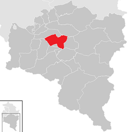 Poloha obce Bludenz v okrese Bludenz (klikacia mapa)