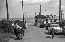 The station approach in 1963 Blue Anchor 2 railway station 1836892 b72dec4f.jpg