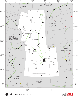 <span class="mw-page-title-main">Boötes</span> Constellation in the northern celestial hemisphere