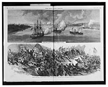 1863年の南北戦争を描いた　Frank Leslie's Illustrated Newspaperの挿絵