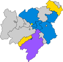 Map showing results by Borders Regional Electoral District. Borders Regional Council election, 1986.svg