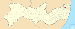 Localização de Buenos Aires em Pernambuco