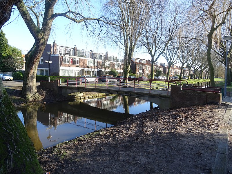 File:Breedveldsingelbrug - Molenlaankwartier - Hillegersberg-Schiebroek - Rotterdam - View of the bridge from the west.jpg