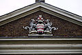 Bruce Castle at north Tottenham Haringey London England - pediment arms.jpg