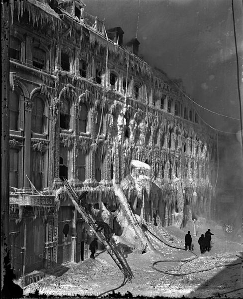 File:Building after a fire, east of Place d'Armes, Montreal, QC, 1888.jpg