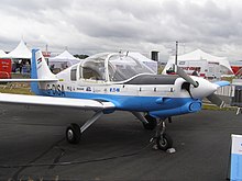 Former Royal Jordanian Air Force Bulldog now operated by the British Disabled Flying Association on display at Farnborough Airshow 2008 Bulldog-G-DISA.jpg