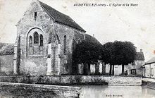 CP église Saint-Sulpice d'Audeville, Loiret, Centre, France.jpg