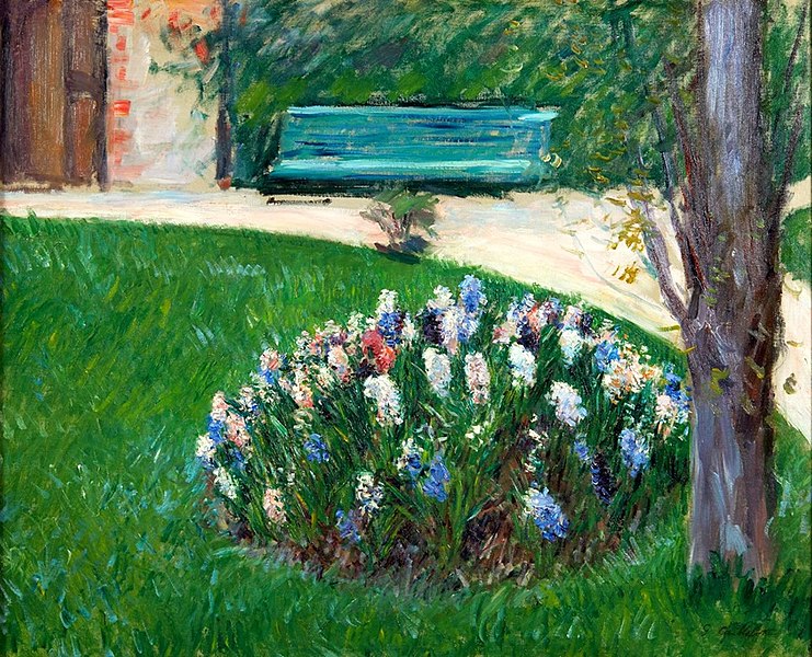 File:Caillebotte - Hyacinths, garden of Petit Gennevilliers.jpg