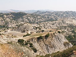 Natur vid Aliano i Basilicata