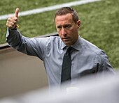 Current Revolution manager, Caleb Porter. Caleb Porter Portland Timbers vs Seattle Sounders 2016-07-17 (28378409765) (cropped).jpg