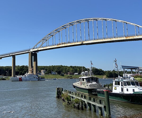 The Chesapeake City Bridge.