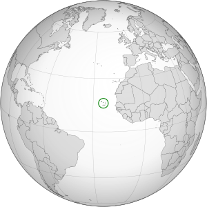 Кабо-Верде на карте мира