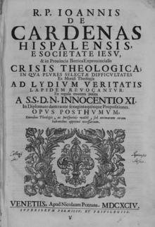 Crisis theologica, 1694 Cardenas - Crisis theologica, 1694 - 4468488.tif
