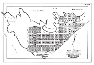 Plot map of planned Point Lobos City, September 1890 Carmelito plot map 1890.png