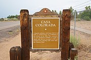 Official Scenic Historic Marker for Casa Colorada, NM