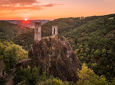 Castle of Peyrusse-le-Roc, Aveyron, France