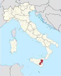 Položaj Provincije Catania u Italiji