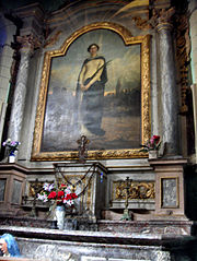 Altarpiece with Saint Maxellende in the nearby town of Le Cateau-Cambrésis