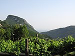 Panorama da Dupino (Monte San Liberatore e no fim do Mar Tirreno)