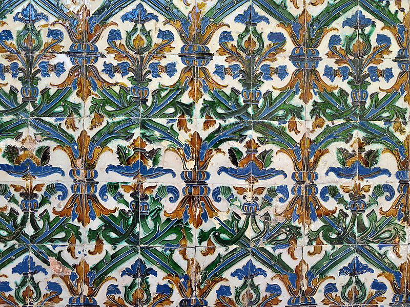 File:Cenador de la Alcoba, Sevilla. Azulejos.jpg