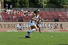 A 2017 field hockey game at Owsley B. Frazier Stadium Centre @ Bellarmine 2017-08-27 (124).jpg