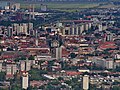 Pohled z Hradové (z vyhlídkové věže) na centrum Košic