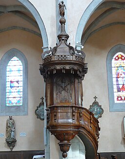 Chaire de l'ancienne cathédrale Saint-Sauveur de Vabres-l'Abbaye(Aveyron)1.jpg