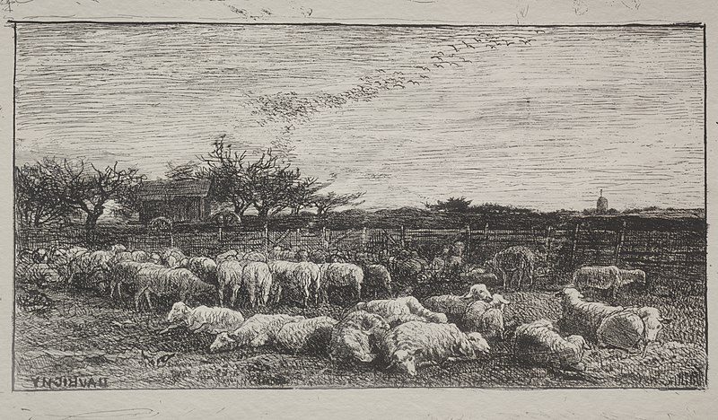 File:Charles François Daubigny - The Large Sheepfold - 1925.567 - Cleveland Museum of Art.jpg