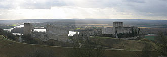 Le rovine del castello Gaillard nel 2005.