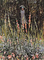 Claude Monet - Bahçede, gladiolus.jpg