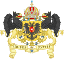 Coat of Arms of Franz Joseph I of Austria (Order of the Seraphim).svg