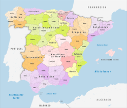 Die Comarcas von Spanien