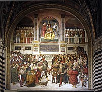 Couronnement de Pie III, par Pinturicchio.