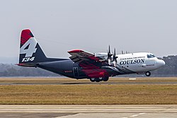 Coulson Aviation (N134CG) Lockheed EC-130Q Hercules departing HMAS Albatross.jpg