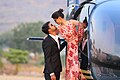 * Nomination Couple with helicopter By User:Nitin goje 1 --MB-one 11:30, 14 February 2019 (UTC) * Promotion  Support Good quality. --Aristeas 13:20, 14 February 2019 (UTC)